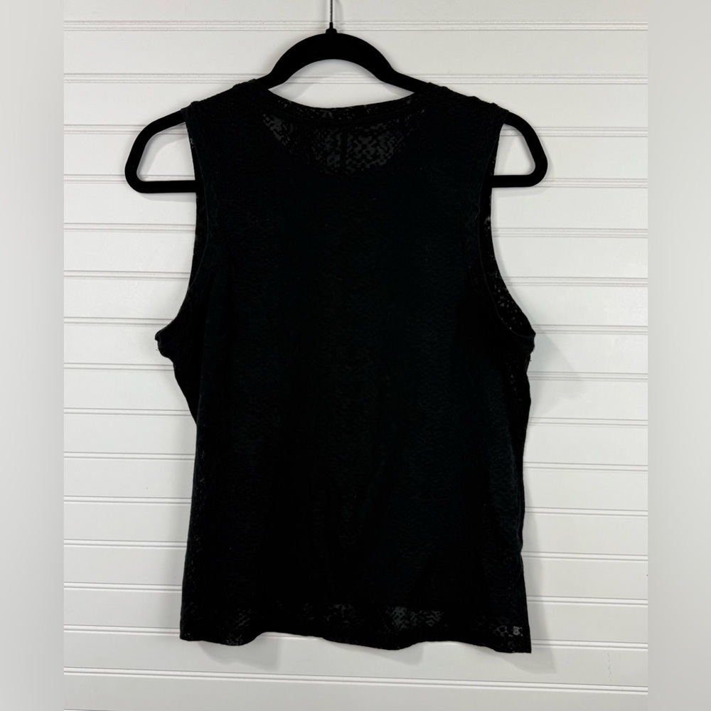 Avia women’s black snakeskin pattern burnout workout tank top. Size Large. - Picture 5 of 5